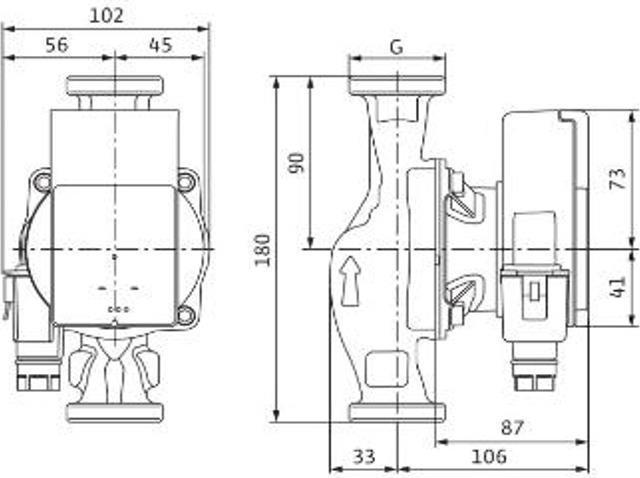 Produktbild Wilo PUMP CIRCULATION ATMOS PICO 25/1-8 180