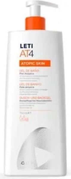 Leti AT4 Dusch- und Badegel - Milde, rückfettende Reinigung bei trockener oder zu Neurodermitis neig
