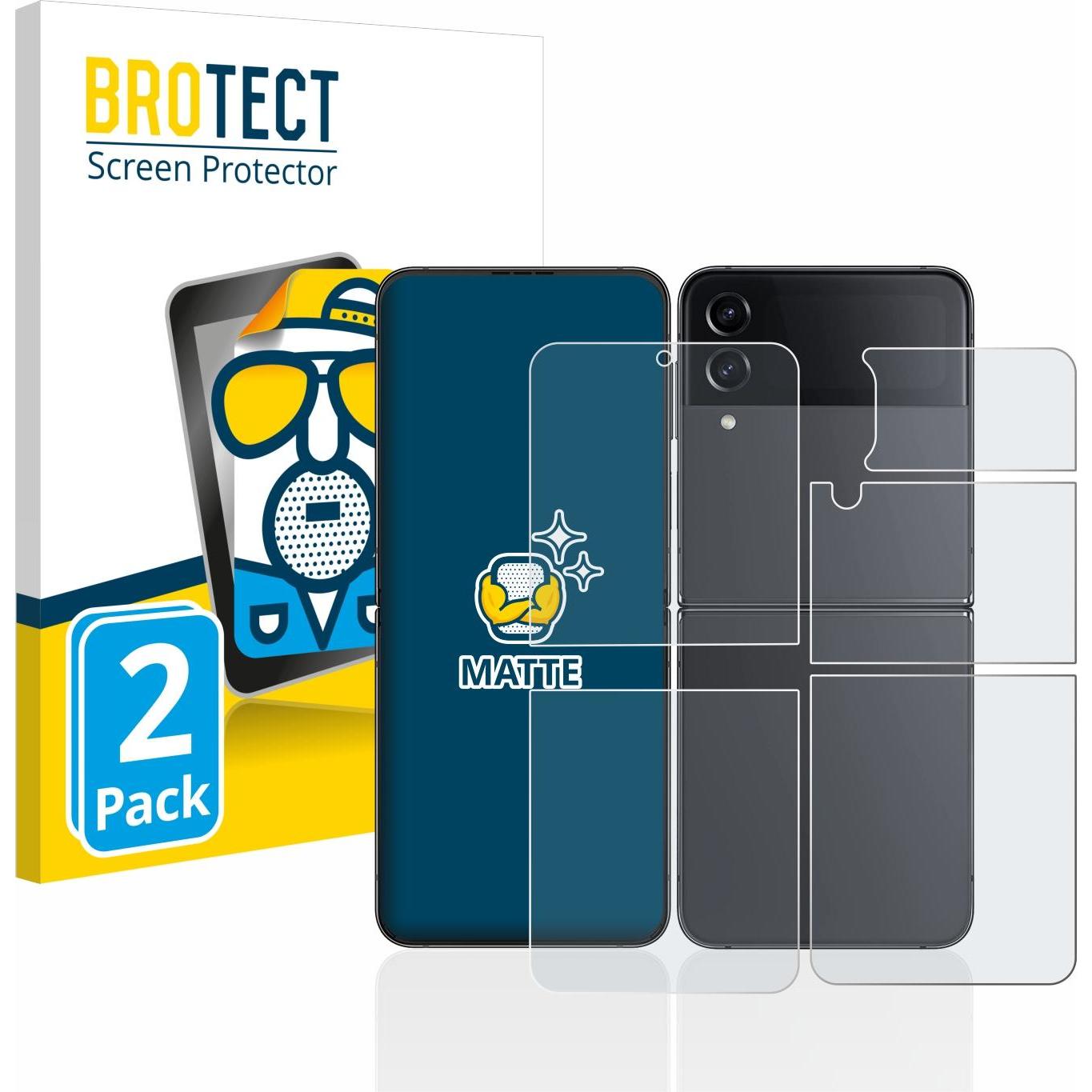 Thumbnail - BROTECT Entspiegelungs-Schutzfolie Displayschutz Matt (2 Stück, Samsung Galaxy S21), Smartphone Schutzfolie