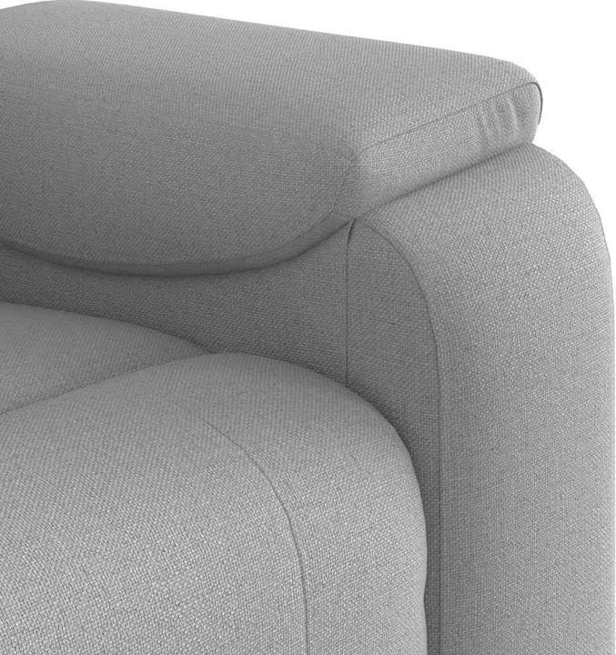 Actual product image vidaXL Massage armchair cloud grey fabric massage TV armchair