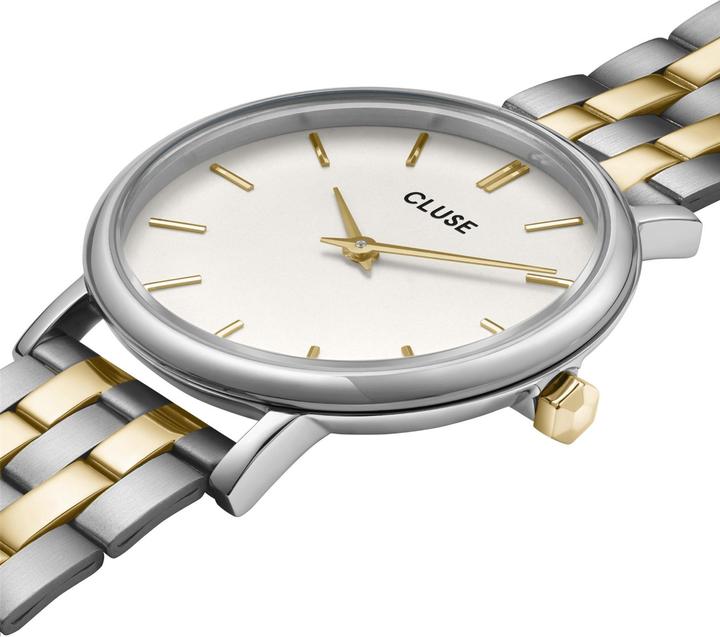 Actual product image Cluse Pavane Petite 2.0 Steel Watch Coconut Milk, Bicolour (Analogue wristwatch, 33 mm)