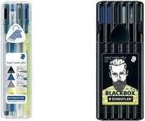 Produktbild Staedtler Schreibset triplus black mobile office Inhalt: 1x Fineliner triplus schwarz & blau (334-3, 334-9) (Schwarz, 1 x)