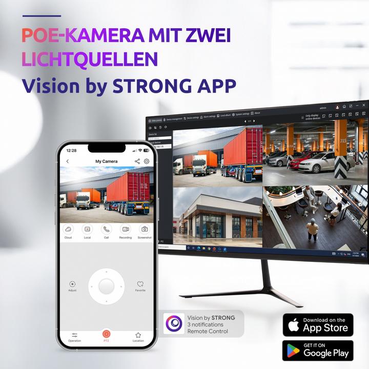 Produktbild Strong TUR05DL0-P 5MP Dual Light PoE Camera (2880 x 1620 Pixels)