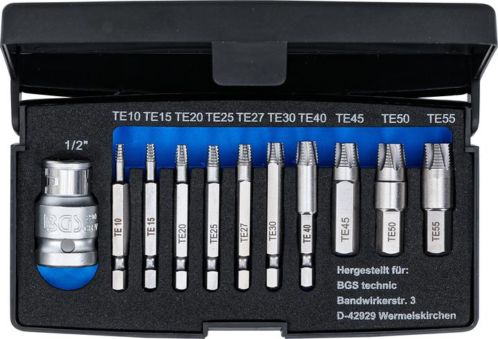 Actual product image BGS Screw extractor set (3/8", 1/4", 1/2")