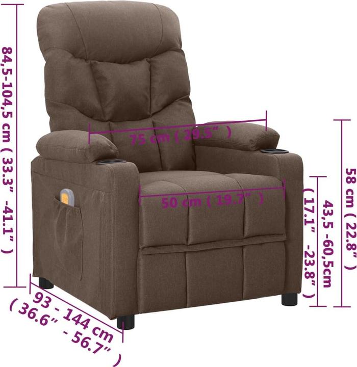 Image du produit vidaXL Elektrischer Massagesessel