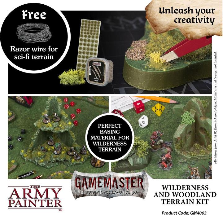 Actual product image Army Painter ARMG4003 - Gamemaster: Wilderness & Woodlands Terrain Kit