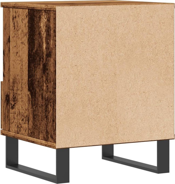 Productafbeelding VidaXL Nachtkastje Opbergruimte Nachtkastje Commode met laden Oud houtlook nachtkastje (40 x 35 x 50 cm)