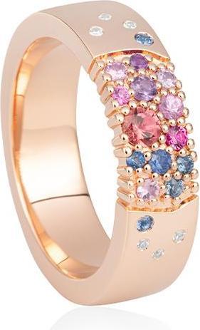Image du produit Breuning BAGUE - E.ROSE TURMALINE/Brill. 0,035 Ct. H/si (56, Or 750/18 K)