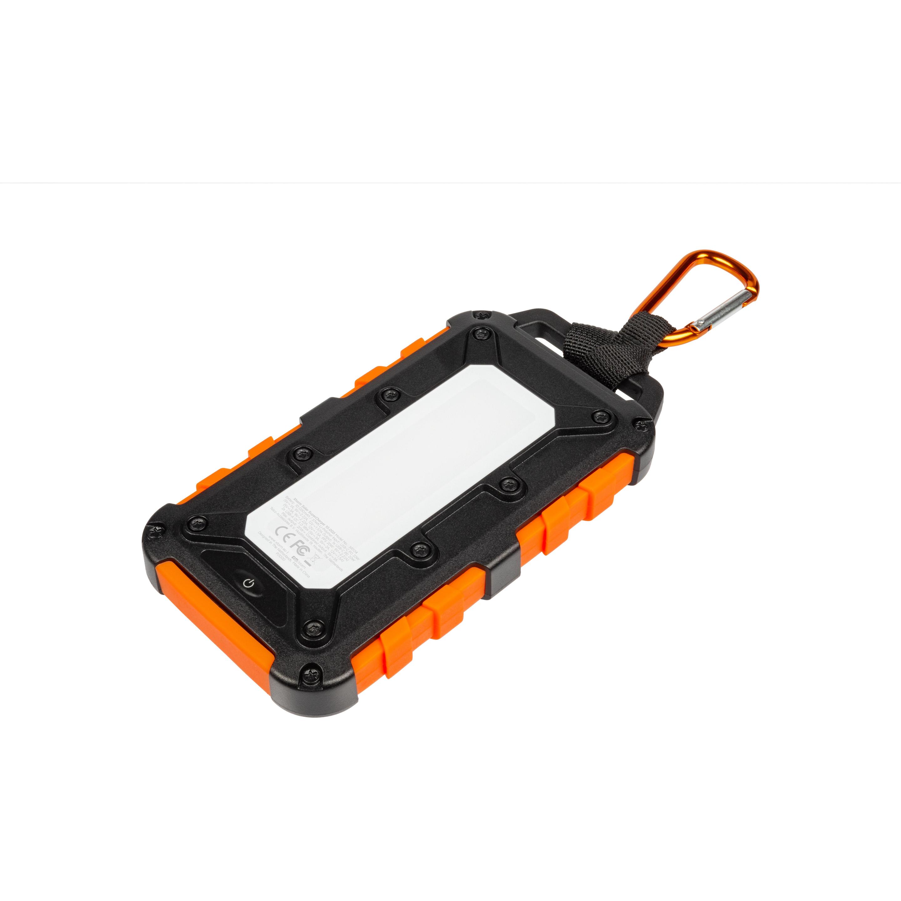 Xtorm Xtreme Series (10000 mAh, 20 W, 50 Wh), Powerbank, Schwarz, Orange