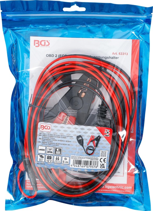 Produktbild BGS OBD 2 (EOBD) Bordnetz-Spannungshalter 5 m