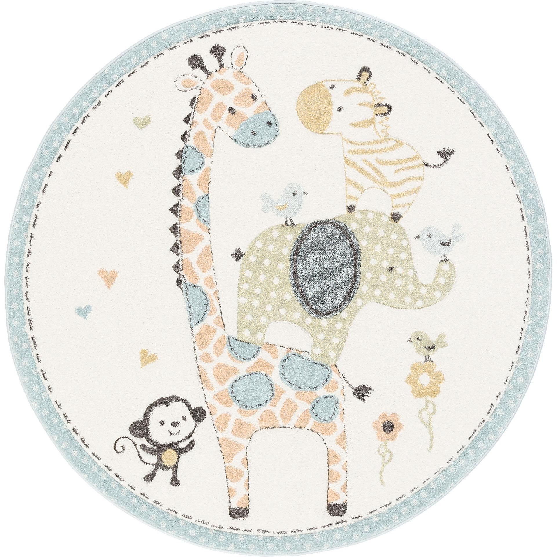 Thumbnail - Pergamon, Kinderteppich, Safari Tiere (200 x 200 cm)