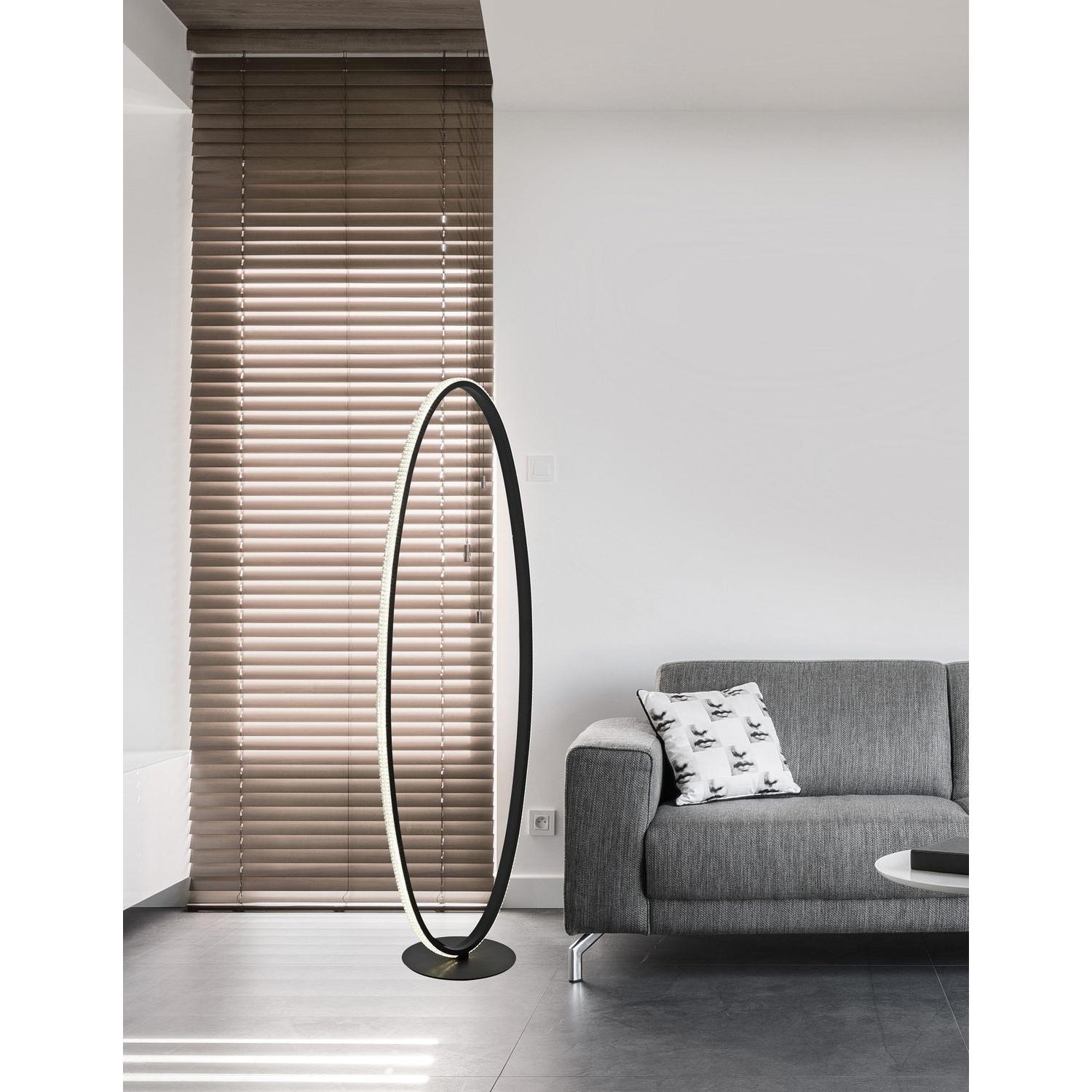 Thumbnail - Nova Luce, Stehlampe, NAGER LED Stehlampe Schwarz 35W Warmweiss 41x25x125cm 9481096