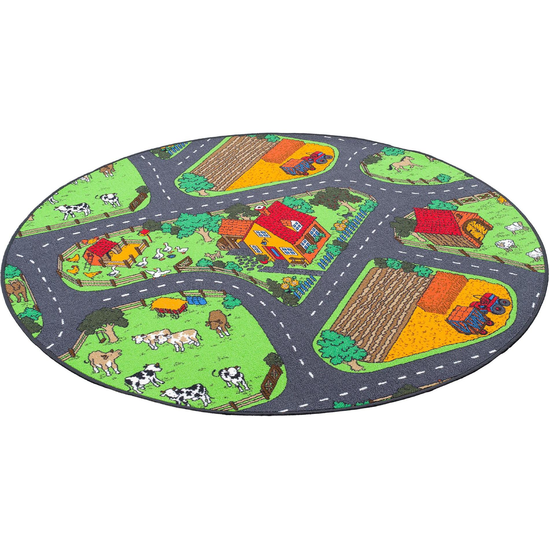 Thumbnail - Snapstyle, Spielteppich + Spielmatte, Kinder Spiel Teppich Bauernhof (200 x 200 cm)