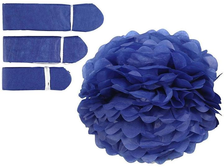 Produktbild Creativ Company Papier-Pompons blau