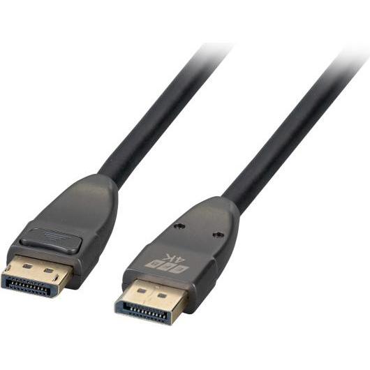 EFB Elektronik DisplayPort 1.2 Anschlusskabel, 4K60HZ Stecker-Stecker, ZDG-Premiumstecker, 3m, schwarz (3 m, DisplayPort...