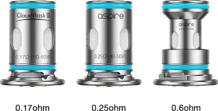Actual product image Aspire Cloudflask 3 Mesh Coil 0.17 Ohm | 3er-Pack (3 x)