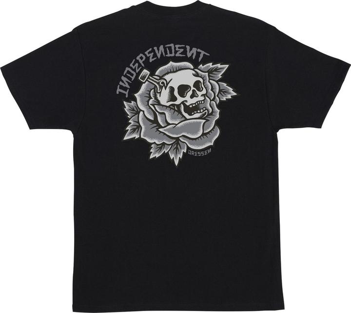 Actual product image Independent Dressen Skull Rose Heavyweight T-Shirt (L)