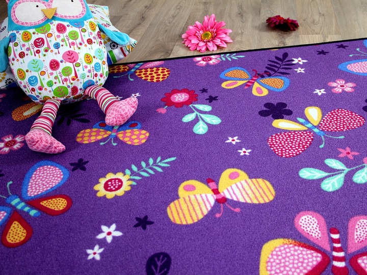 Produktbild Snapstyle Kinder Spiel Teppich Schmetterling (160 x 240 cm)