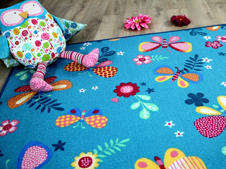 Actual product image Snapstyle Kids game carpet butterfly (100 x 100 cm)