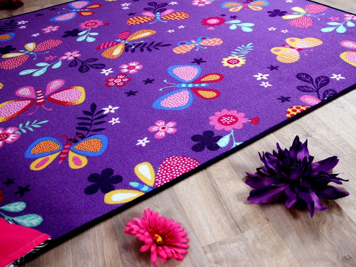 Immagine prodotto Snapstyle Bambini giocare tappeto farfalla (140 x 200 cm)
