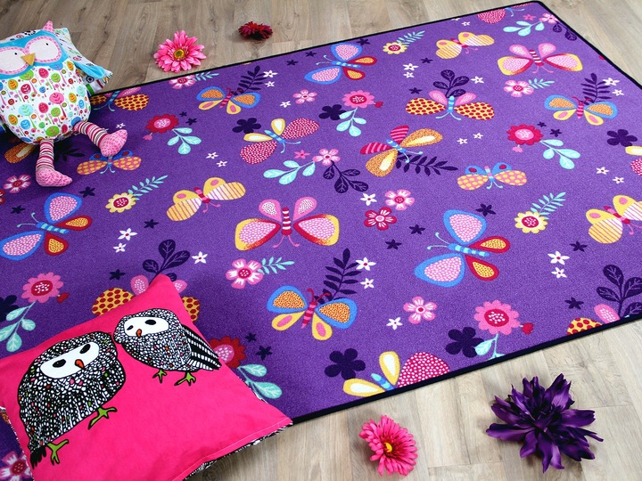 Immagine prodotto Snapstyle bambini gioco per bambini tappeto farfalla (100 x 200 cm)