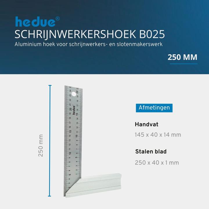 Actual product image Hedue fitter's square
