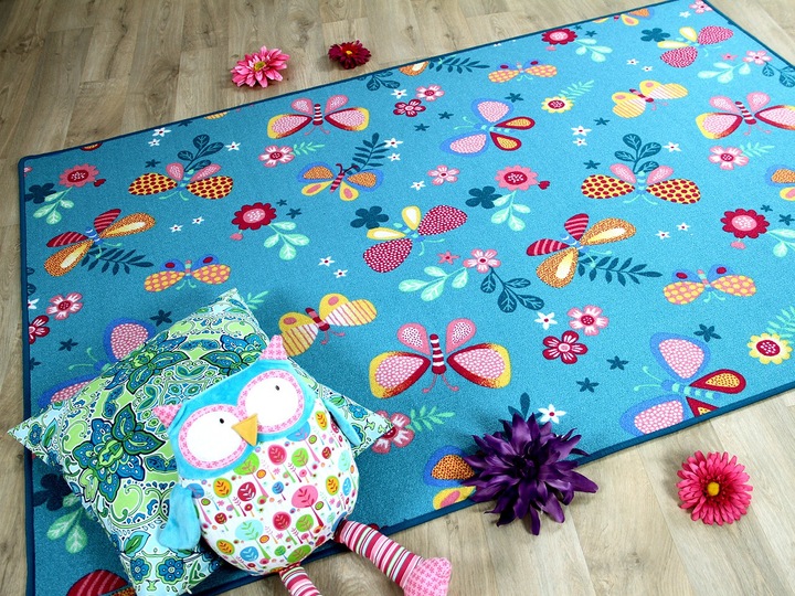 Actual product image Snapstyle Kids game carpet butterfly (160 x 160 cm)