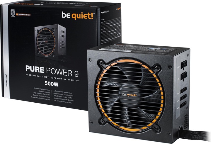 Produktbild be quiet! Pure Power 9 cm (500 W)