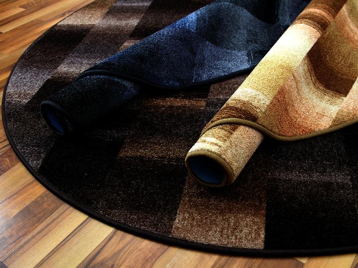 Actual product image Snapstyle Designer Velour Carpet Mystic Karo (Ø 100 cm)