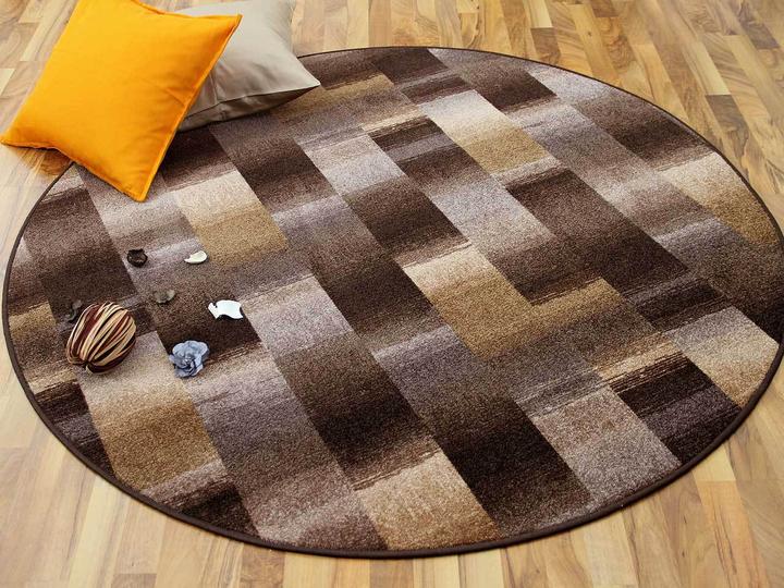 Actual product image Snapstyle Designer Velour Carpet Mystic Karo (Ø 100 cm)