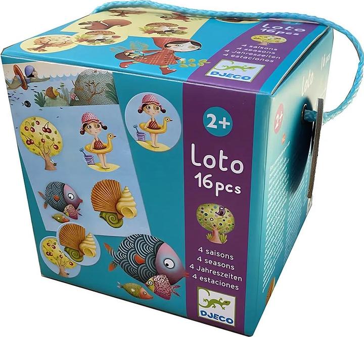 Actual product image Djeco Educational game Lotto 4 seasons (mult) (Multilingual, 2 - 3 years)