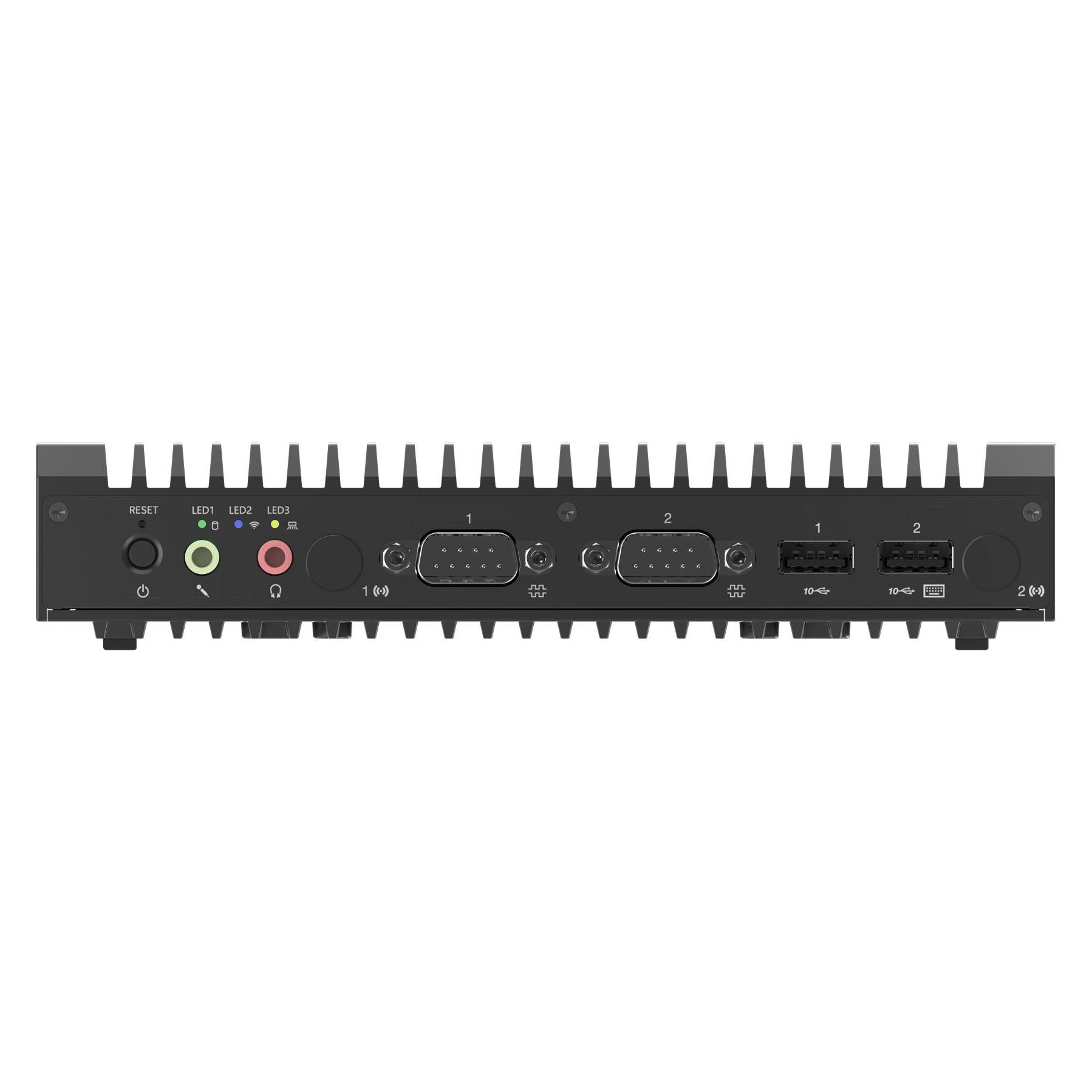 Lenovo ThinkEdge SE10 (256 GB, 8 GB, Intel Atom x6425RE, Intel UHD Graphics), PC, Schwarz