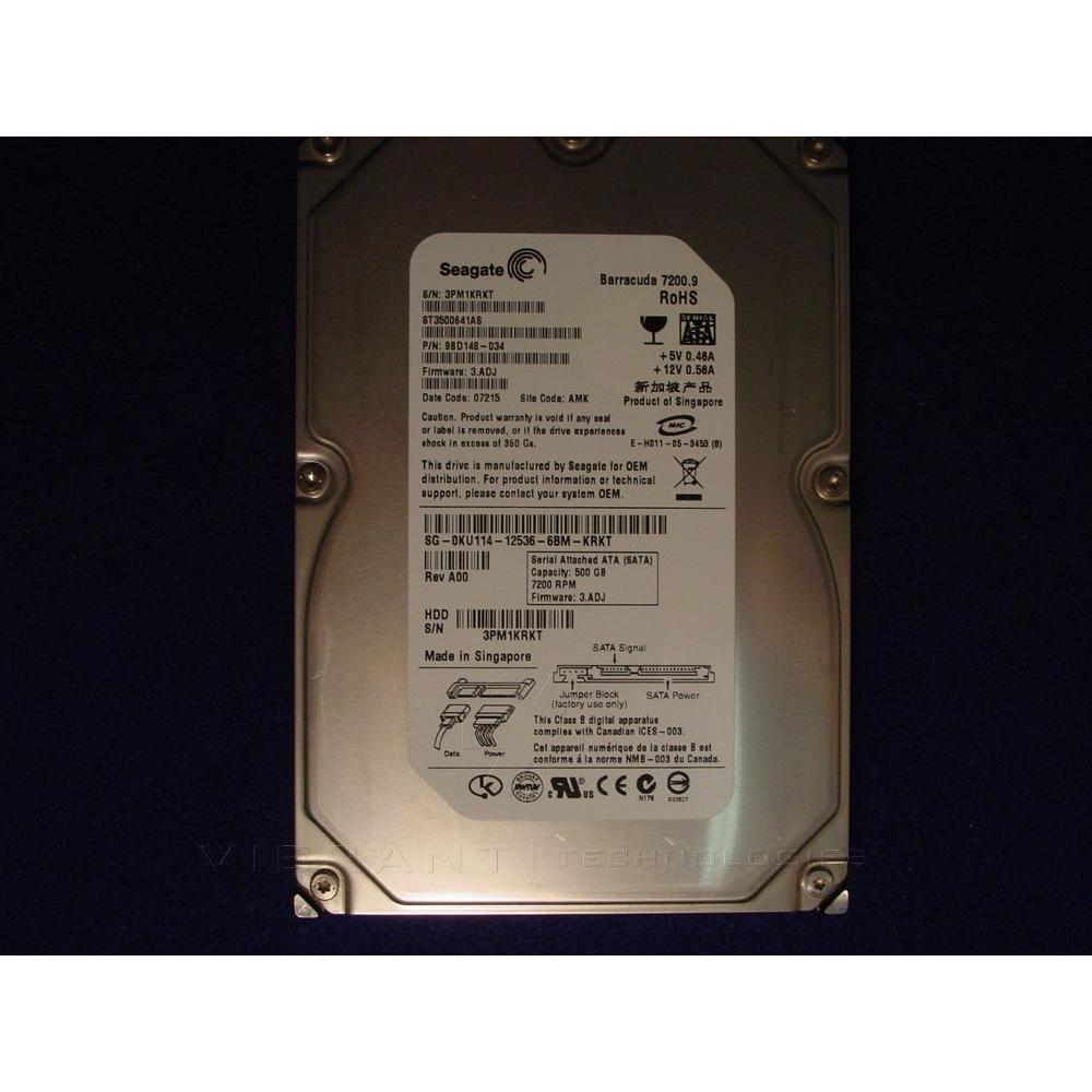 Dell 500G, SATA2, Seagate-Tonka II (500 GB, 2.5"), SSD