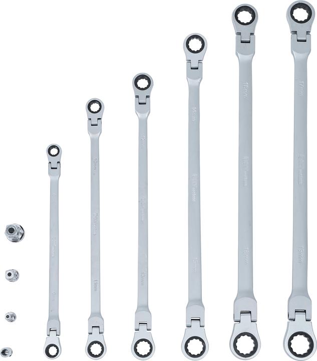 Image du produit BGS Jeu de clés à oeil à cliquet 8 - 19 mm 10 pièces