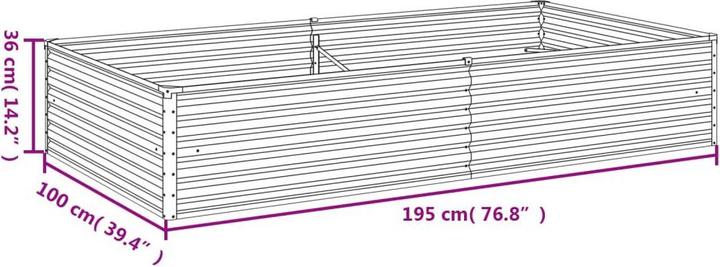 Actual product image vidaXL Hochbeet