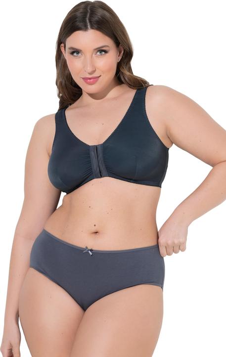 Produktbild Ulla Popken Bustiers, 3er-Pack, Vorderverschluss, Mikrofaser (3er Pack, 85 D)