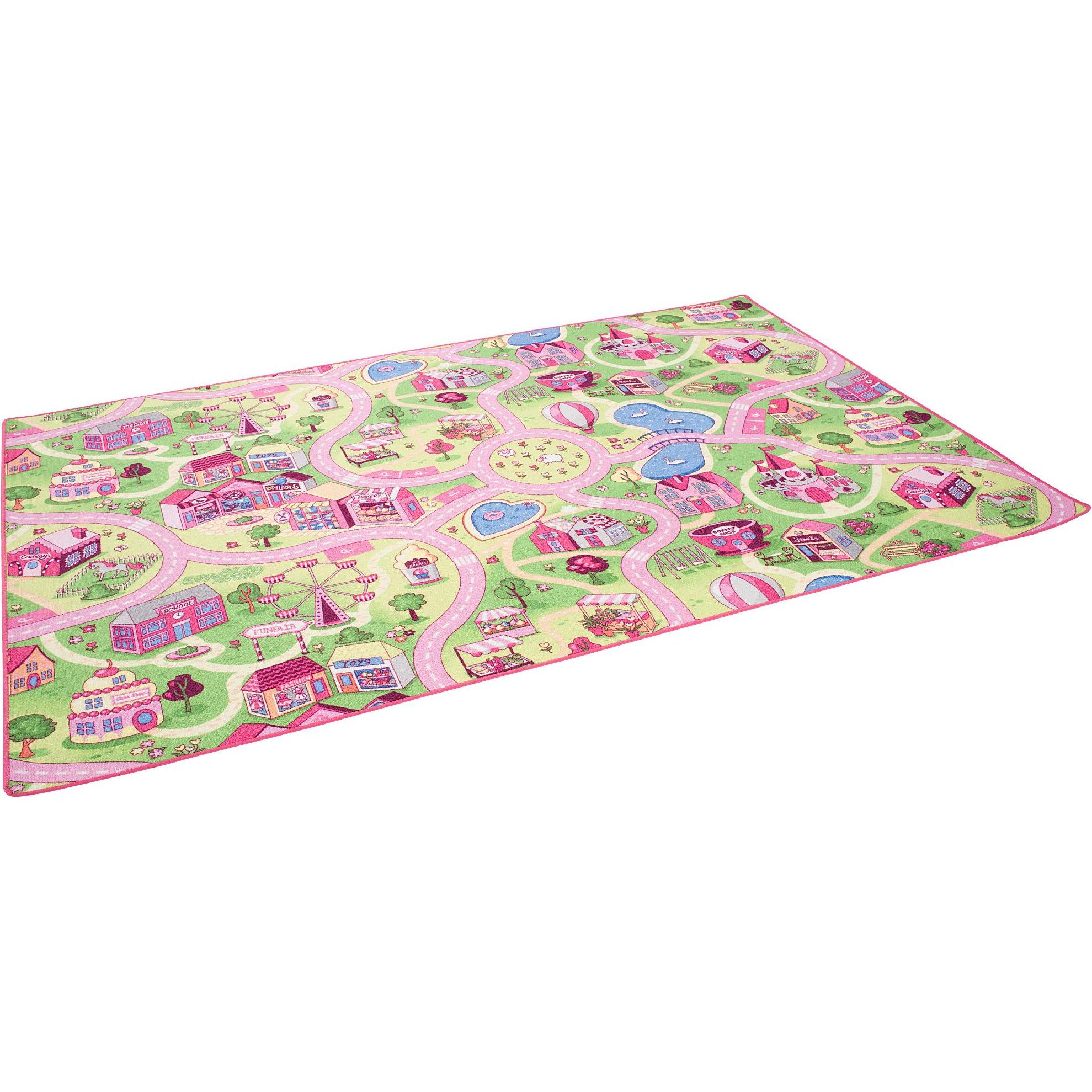 Snapstyle, Spielteppich + Spielmatte, Kinder Spiel Teppich Girls Village (100 x 400 cm)