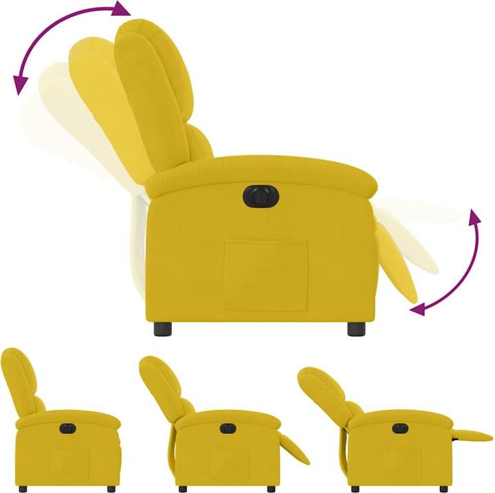 Immagine prodotto vidaXL Sedia reclinabile in velluto elettrico