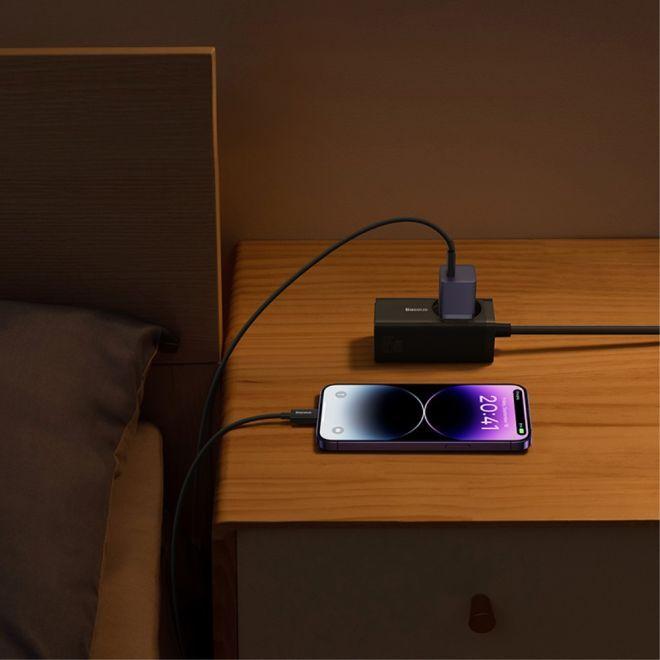 Produktbild Baseus Mini wall charger GaN5 30W (purple) (30 W, 1 Port)