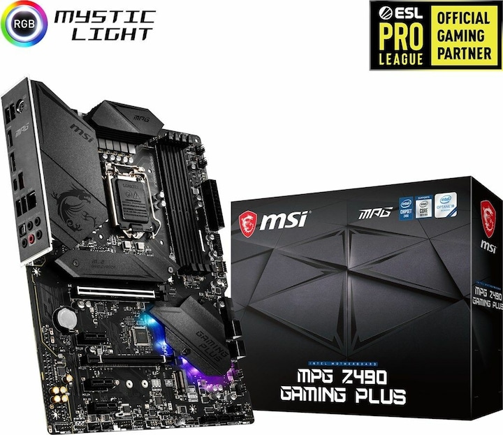 Produktbild MSI MPG Z490 Gaming Plus (LGA 1200, Intel Z490, ATX)