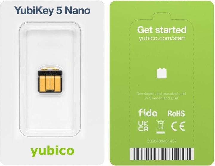 Actual product image Yubico YubiKey 5 Nano
