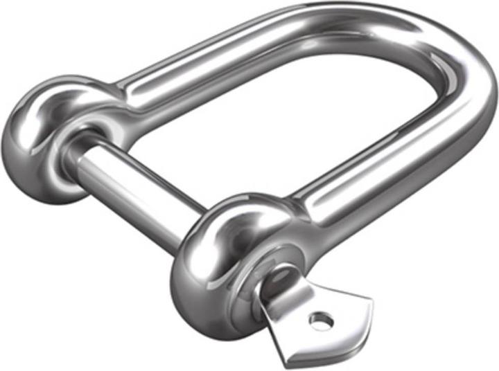 Actual product image Dörner + Helmer 4918514 Shackle 80 kg 5 mm stainless steel A2 20 pcs.