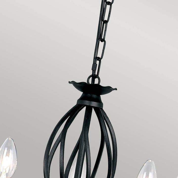 Actual product image Elstead Lighting Artisan chandelier E14 5-fold black (47 cm)