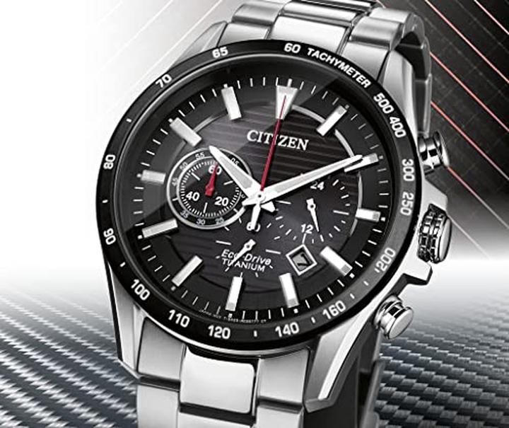 Produktbild Citizen CA4444-82E Horloge - Titanium - Zilverkleurig - 42 mm (Chronograph, 43 mm)
