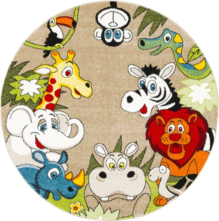 Image du produit Pergamon Animaux de safari (160 x 160 cm)