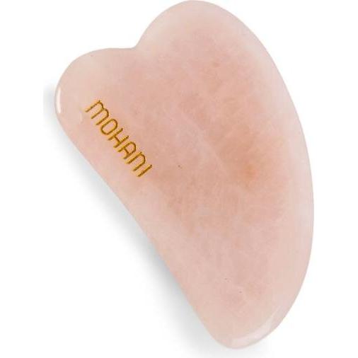 Mohani, Dispositivo per la cura del viso, Piastra per massaggio facciale Gua Sha al quarzo rosa