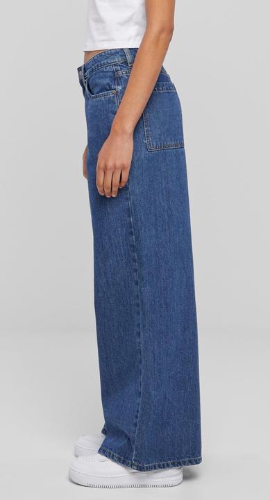 Actual product image Urban Classics Ladies Mid Waist Wide Denim (30)