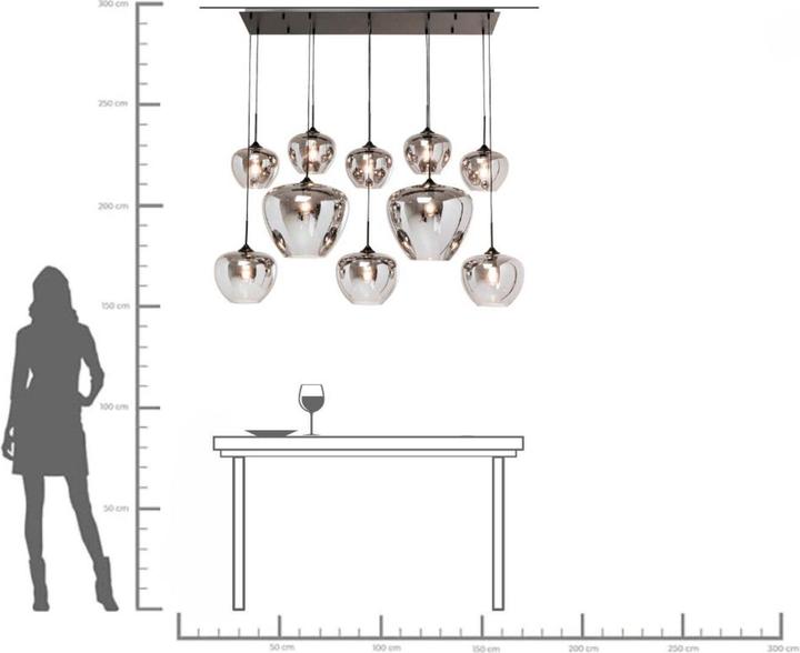 Image du produit Kare Design Lampe à suspendre Sphere Smoke 160cm (E27)