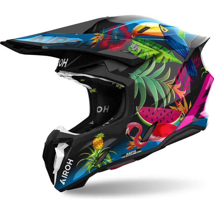 Airoh, Casco da moto, Twist 3 Amazonia Gloss Helm (XS)