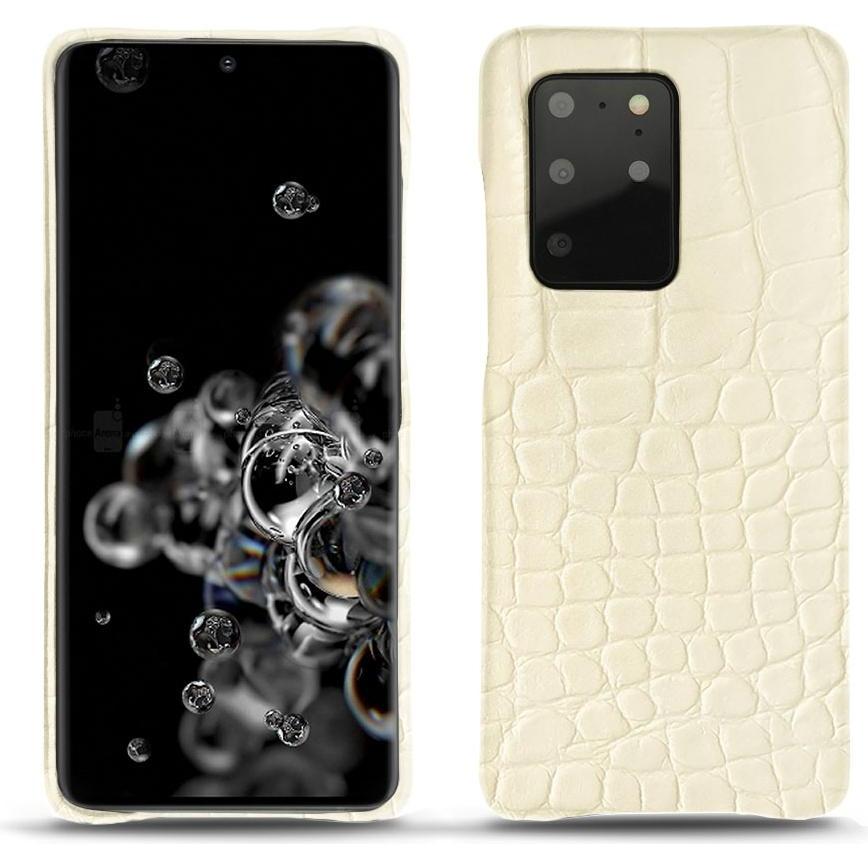 Noreve Lederschutzhülle (Samsung Galaxy S20+ 5G), Smartphone Hülle, Weiss